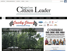 Tablet Screenshot of franklincountycitizen.com